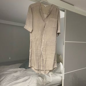 James Peres linen cover up